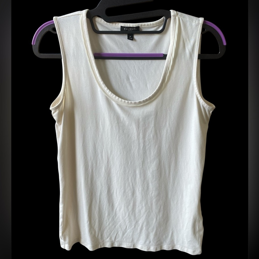 Talbots Ivory Tank Top